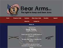 Tablet Screenshot of beararmsfirearms.com